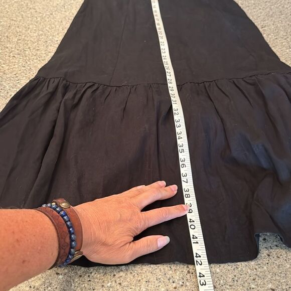 LULUS Sun-Kissed Memories One-Shoulder Ruffled Linen Blend Midi Dress *NEW* - Picture 16 of 16